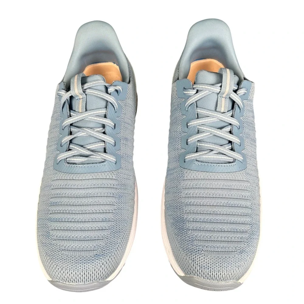 Orthofeet Womens Blue‎ Stretch Knit Walking Shoes Comfort Sneakers 11.5 Wide